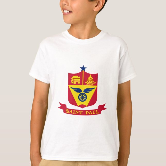 Emblema da Rua Paul, Minnesota T-Shirt (Frente)