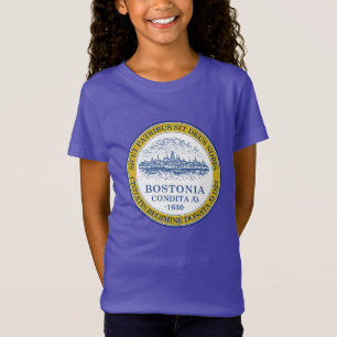 Emblema de Boston, Massachusetts T-Shirt