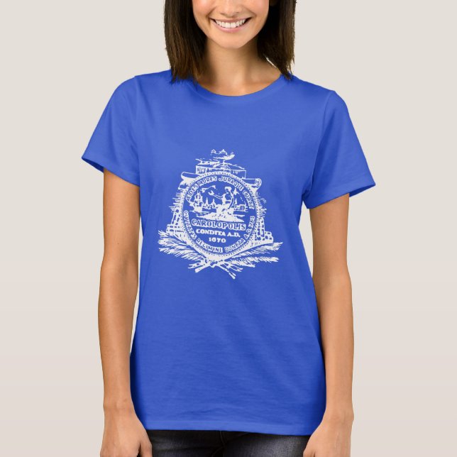Emblema de Charleston, T-Shirt da Carolina do Sul (Frente)