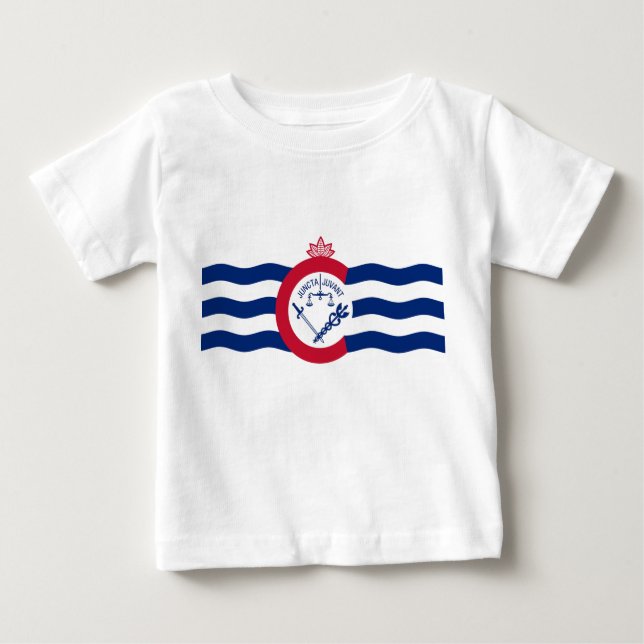 Emblema de Cincinnati, Ohio Baby T-Shirt (Frente)