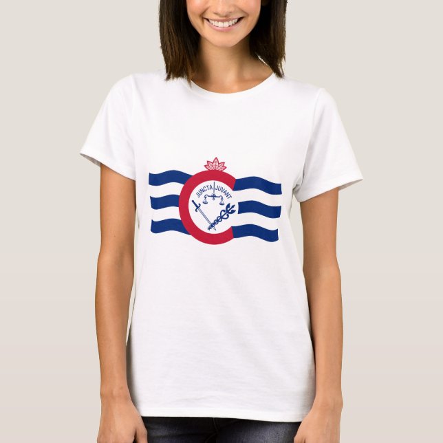 Emblema de Cincinnati, Ohio T-Shirt (Frente)