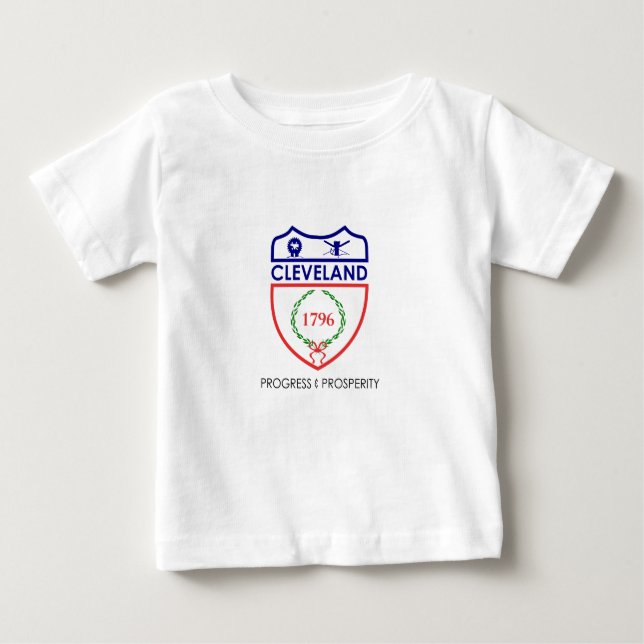 Emblema de Cleveland, Ohio Baby T-Shirt (Frente)