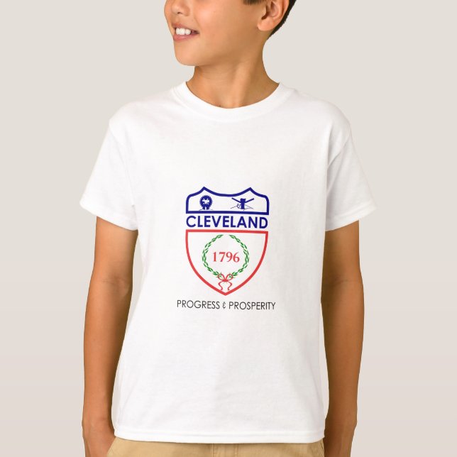 Emblema de Cleveland, Ohio T-Shirt (Frente)