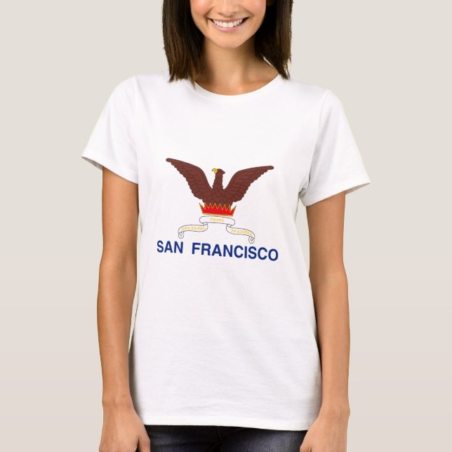 Emblema de São Francisco, California T-Shirt (Frente)