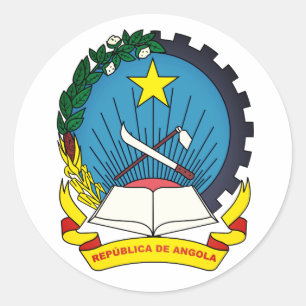 Emblema do adesivo circulante clássico de Angola