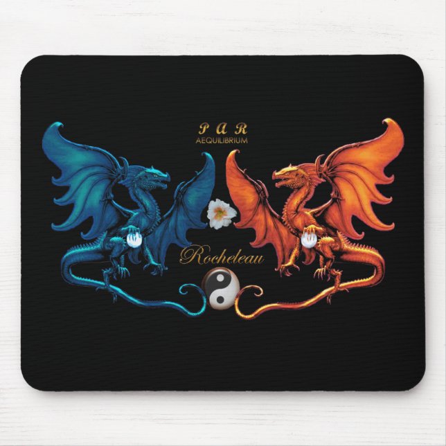 Emblema francês Mousepad do dragão (Frente)