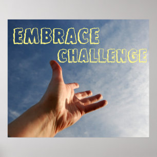 Embrace Challenge Poster de Motivação