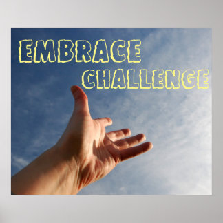 Embrace Challenge Poster de Motivação