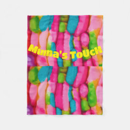 "Embraço Vibrante: Pequeno cobertor de Folha