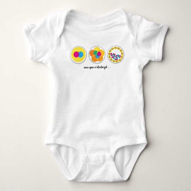 Embrião Blastocyst IVF Baby T-Shirt (Frente)