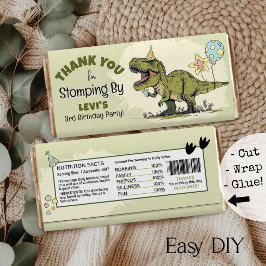 Embrulho de Favor de Barra de Chocolate DIY para A