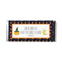 Embrulhos de Doces de Halloween com Versículos Bíb