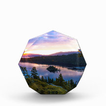 Emerald Bay Lake Tahoe Glass Desk Fotografia