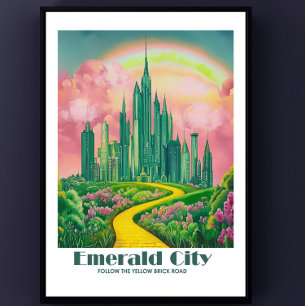 Emerald City Digital Art - Assistente de Oz Poster