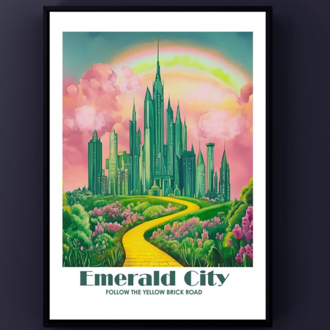 Emerald City Digital Art - Assistente de Oz Poster (Emerald City Poster)
