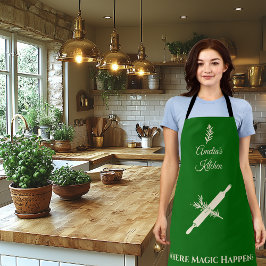 Emerald Green com Champagne Dourado Rolling Pin He