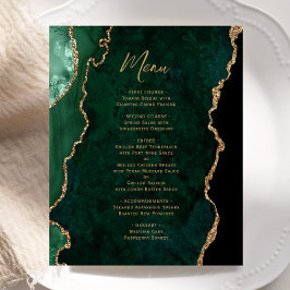 Emerald Green Dourado Agate Nupment Menu