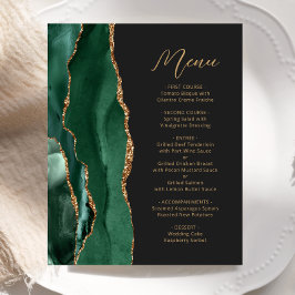 Emerald Green Dourado Agate Nupment Menu