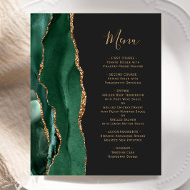 Emerald Green Dourado Dark Wedk Menu