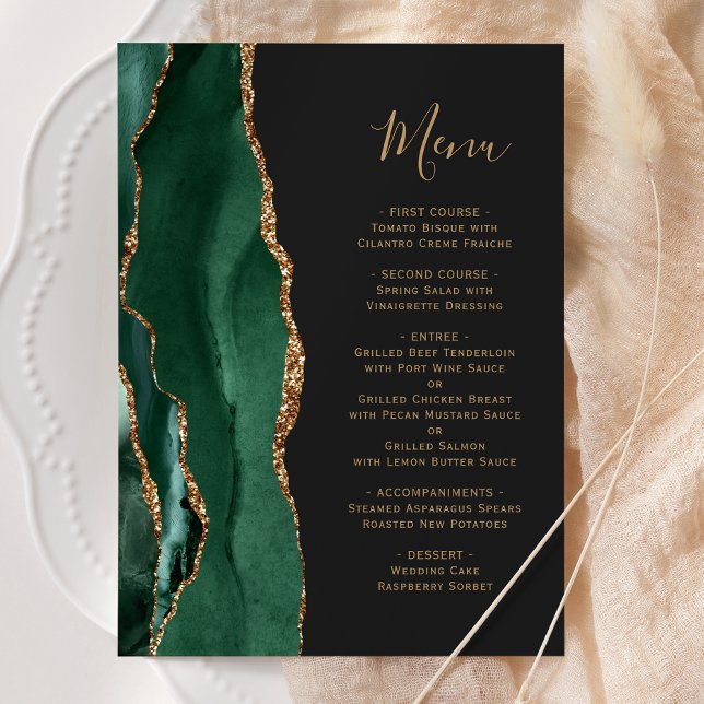 Emerald Green Dourado Dark Wedk Menu (Criador carregado)
