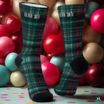 Emerald Green e Burgundy Tartan personalizáveis