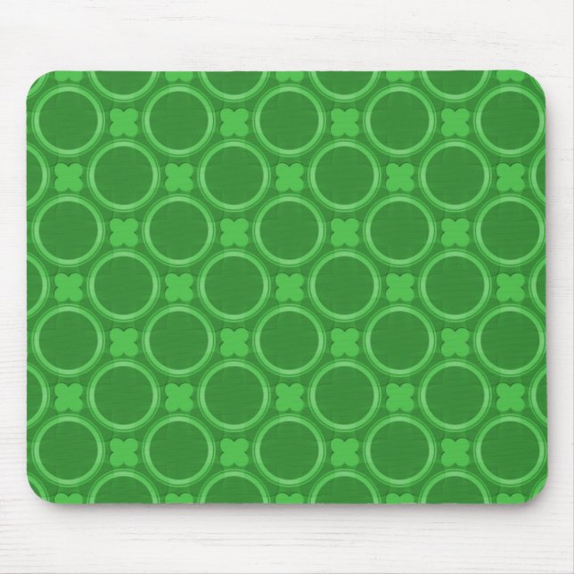 Emerald Green Quirky Charm Mousepad (Frente)
