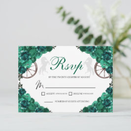 Emerald Green - Rosas Western Quinceanera RSVP Car