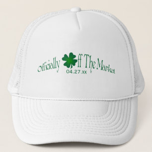 Emerald Green, White Shamrock fora do Boné de merc