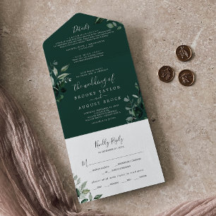 Emerald Greenery   Green Details Wedding