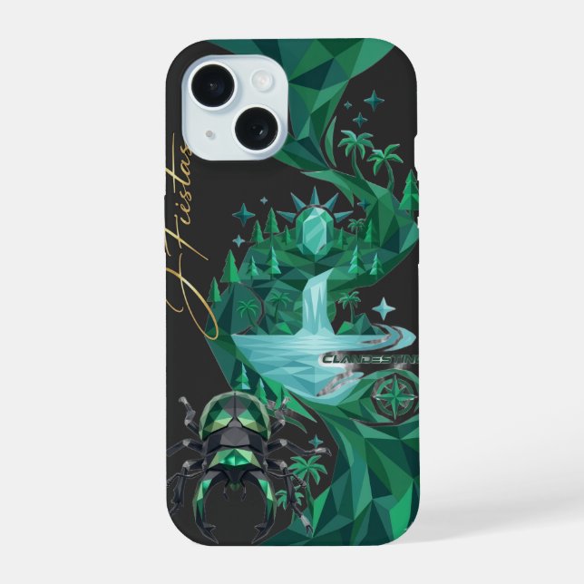 “Emerald Island Beetle – Nature Art  (Verso)
