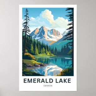 Emerald Lake Canada Viagem Impressão