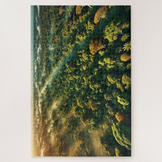 "Emerald Ocean" - Quebra-cabeça de Jigserra (Vertical)