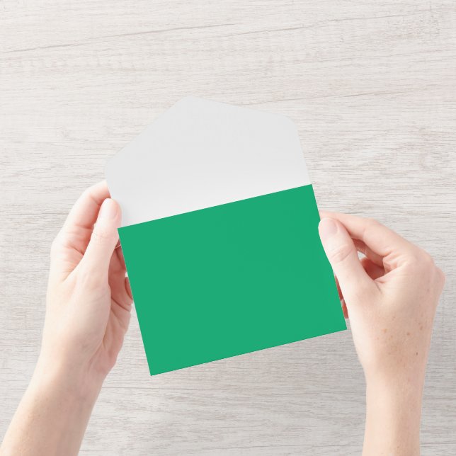 Emerald & White Weder Mailer - Personalizável (Abertura)