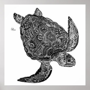 Emergen-Sea Turtle - Impressão de Arte Personaliza