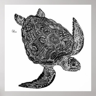Emergen-Sea Turtle - Impressão de Arte Personaliza