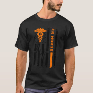 Emergência De Camisa De Enfermeira De Bandeira Ame