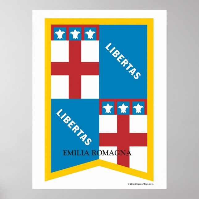 Emilia Romagna Itália Região Poster (Frente)