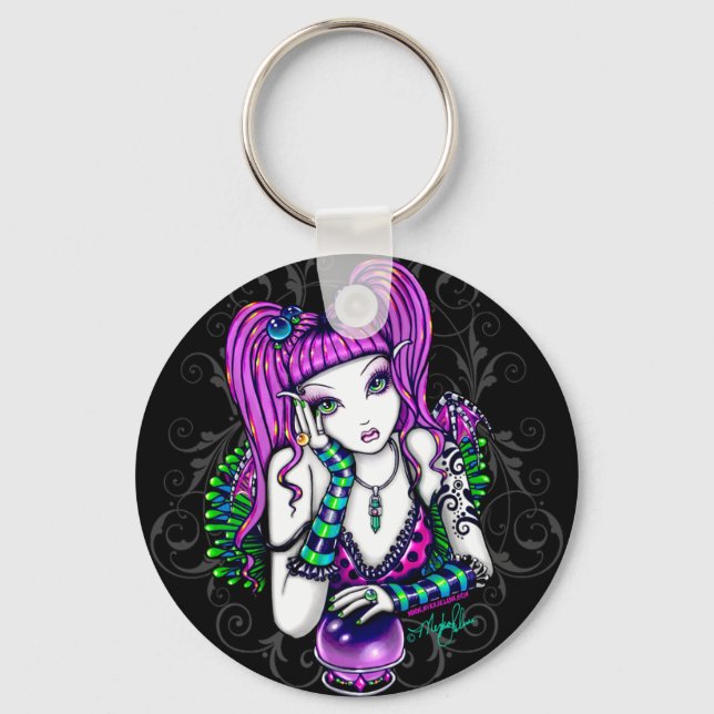 Emily Crystal Ball Rainbow Fairy Chaveiro (Frente)