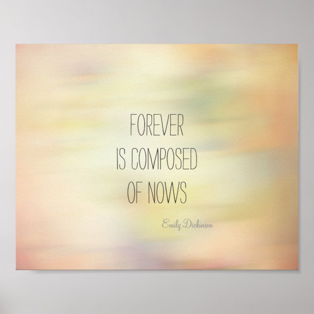 Emily Dickinson - poster de citação inspiradora pa (Frente)