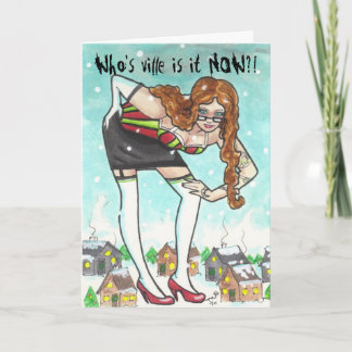Emily Grinch Holiday Humor Saudação Cartões Ville