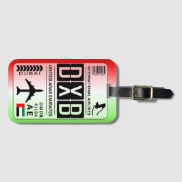 Emirados Dubai - Etiqueta de Bagagem