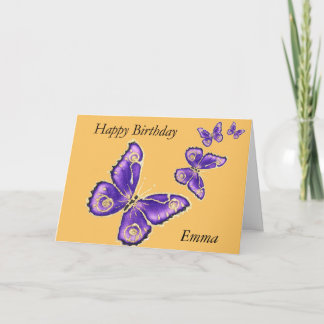 Emma, cartão de aniversário feliz