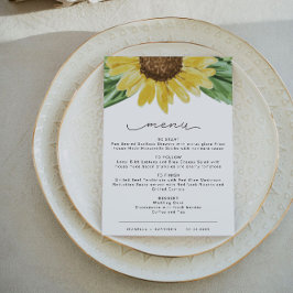 EMMA Cores de água Russas Cores de girassol Cartão