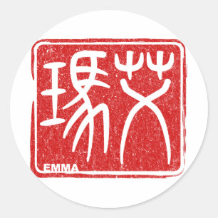 Emma - etiqueta conhecida do Kanji