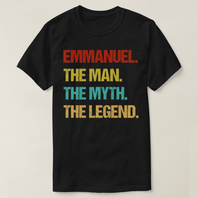 Emmanuel The Man The Myth The Legend Pullover  (Frente do Design)