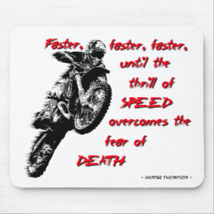 Emoção da velocidade - motocross Mousepad da