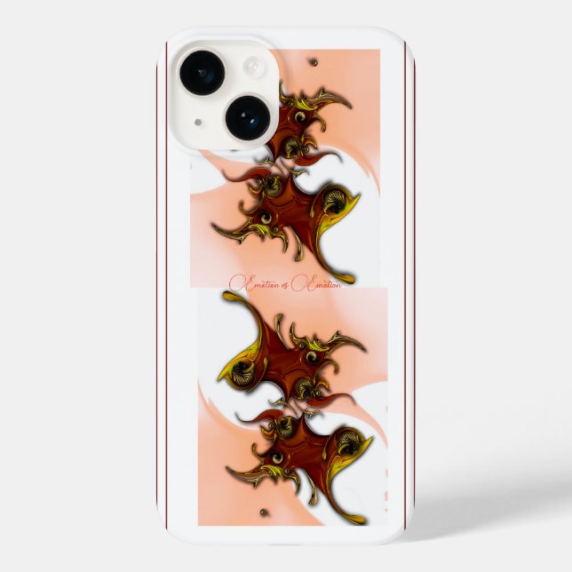 "Emoção vs Emoção", Apple iPhone 14 Case (Verso)