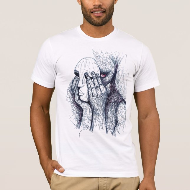 Emoções ocultas - Design de camiseta surreal de ar (Frente)
