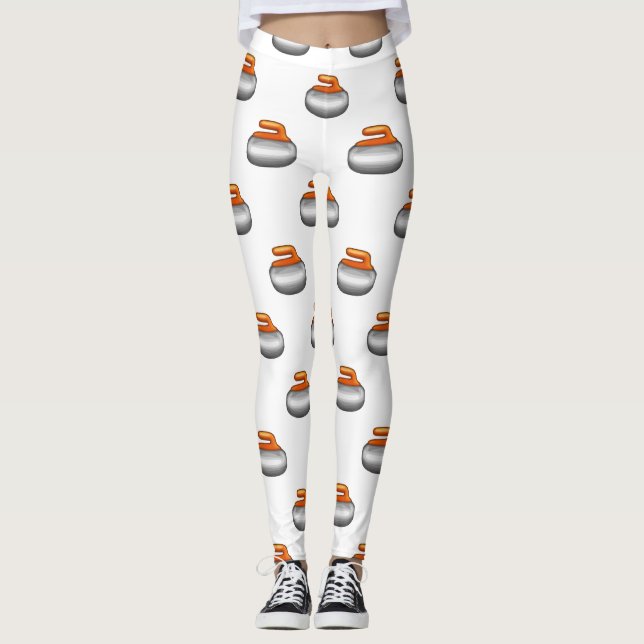 Emoji Curling Stone Leggings (Frente)
