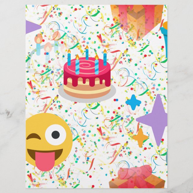 emoji de feliz aniversário (Frente)